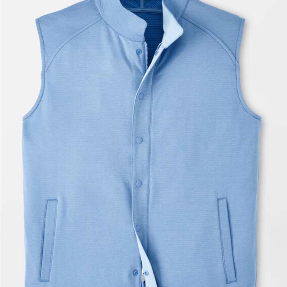 Peter Millar Beaumont Performance Vest, Bonnet Blue, Sz Large - NWT MSRP $145